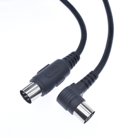 Benutzer definierte ODM OEM rechtwinklige Din 6-polige Stecker-Stecker-Kabel Big Din Audio-Kabel MD MINI Din Kabel Kabel baugruppe