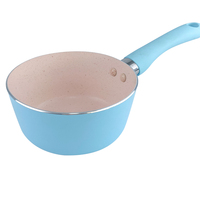 Mini casserole antiadhésive, ensemble de batterie de cuisine classique en aluminium avec cuisinière à gaz, marmite et casserole en métal