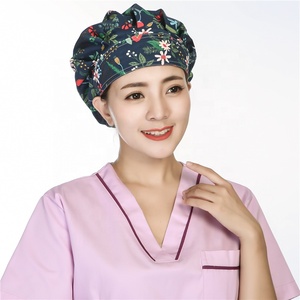 Gorro de Trabajo con Dibujos Animados de Mascotas, Gorro de Médico, Enfermera, Doctor, Unisex, 100% Algodón, para Salón de Belleza - Product Image 6