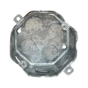 1,0mm de espesor 1/2 pulgadas Knockouts Caja eléctrica de metal galvanizado octogonal - Product Image 2