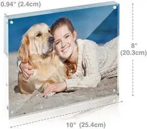 Picture Frames Acrylic Desktop Display Self Standing Magnetic acrylic digital photo frame