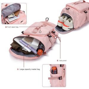 Ý Tưởng Quà Tặng Nhà Máy Miễn Phí Mẫu Tùy Chỉnh Thể Thao Túi Phòng Tập Thể Dục Ba Lô Không Thấm Nước Phụ Nữ Di Động Du Lịch Túi Du Lịch Túi Du Lịch Với Logo - Product Image 5