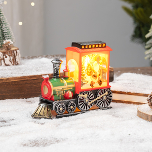Christmas LED Light Train Locomotive Table Lamp Warm Yellow <strong>Battery</strong> Powered Portable Wireless Control IP33 Rated <strong>1</strong>-Year Warranty - Product Image 6