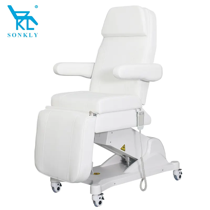 Sonkly Brand Beauty – chaise de podierie électrique complète, 1 moteur, Massage du visage, fauteuil inclinable esthétique dentaire, lit tout usage