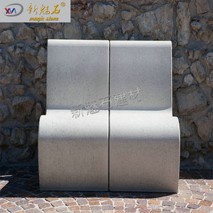 New Magic Stone Outdoor GRC Lounge Chair Customized Size 3Cm Thickness <b>Cement</b> Garden Furniture - Product Image 2