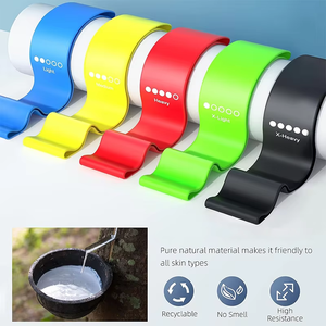 Оптовая продажа, набор эластических лент с индивидуальным логотипом, спортивные резинки для ног и ягодиц - Product Image 3