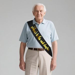 Voici votre ceinture de chapitre suivant, dorée et noire, porte-bonheur, pour la remise des diplômes, le nouvel emploi, la retraite, les fournitures de fête. - Product Image 3