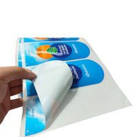 Autocollants adhésifs personnalisés pour savon liquide à mains, étiquettes d'emballage imperméables pour bouteilles, étiquettes transparentes d'emballage de désinfectant pour les mains