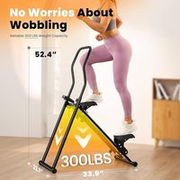 Appareil de cardio-training pliable et réglable en hauteur pour l'escalade verticale, idéal pour les entraînements à domicile et au bureau
