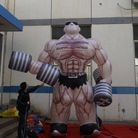 Homme musclé gonflable géant personnalisé, musculation gonflable pour la publicité