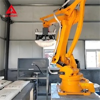 Robot palettiseur automatique industriel à haute capacité de charge pour ligne d'emballage, système de palettisation robotisée à la fin de ligne