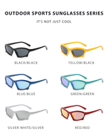 Gafas de Sol Deportivas Vintage Irregulares para Exteriores, Unisex, UV400, Novedad 2024