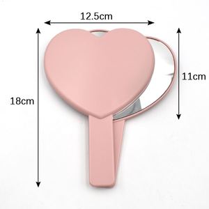 Heart Pink Makeup <b>Mirror</b> Cosmetic Handheld <b>Mirrors</b> Wholesale Bulk Handheld Heart <b>Mirrors</b> Makeup Tools - Product Image 5