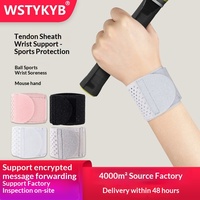 Bracelet de sport léger personnalisé avec logo - Support de poignet fin absorbant la transpiration pour le badminton, le tennis, le basketball et l'entraînement en salle de sport