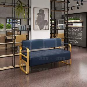 Golden Salon Furniture Beauty Salon Barber Shop <b>Waiting</b> <b>Chair</b> High Quality <b>Waiting</b> Sofa - Product Image 6