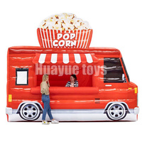 Fabrication d'usine professionnelle 5*2.5m chariot de nourriture gonflable thème de pop-corn tente gonflable étanche camion de nourriture gonflable
