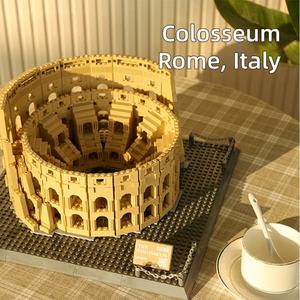 Bloques de Construcción Modelo del Coliseo de Roma, Italia, Juguete Educativo de Arquitectura DIY para Niños y Adultos, Venta al Por Mayor OEM - Product Image 1
