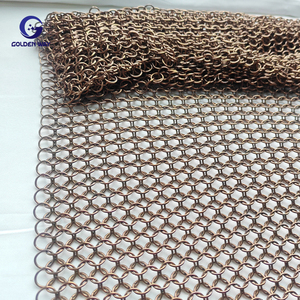 Rete decorativa ad anello saldato 316 in acciaio inox foglio di maglia per tenda Hotel cappa di maglia - Product Image 4