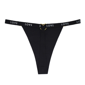 <span class=keywords><strong>Tanga</strong></span> de seda hielo Sin Rastro con logotipo personalizado, bragas de mujer de talla europea de EE. UU., ropa interior Sexy con espalda en T - Product Image 3