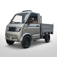 Vehículo Eléctrico de Cuatro Ruedas con Certificación EEC COC, Camioneta Eléctrica de 2 Plazas, 3500w, Cabina Cerrada Hidráulica Automática