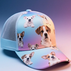 Custom Promotion 5-Panel Sporty Trucker Hats with Custom Printing 3D Embroidery Logo Common Fabric for Adults - Product Image 3