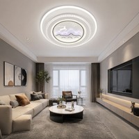 Plafonnier LED rond anti-scintillement motif cerf porte-bonheur, 3 couleurs réglables, économie d'énergie, CRI élevé pour personnes âgées, scellé, longue durée de vie