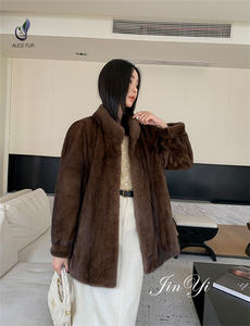 Approvisionnement d'usine Filles Veste D'hiver Outwear Femmes Mode Réel <span class=keywords><strong>Manteau</strong></span> De <span class=keywords><strong>Fourrure</strong></span> De <span class=keywords><strong>Vison</strong></span> <span class=keywords><strong>Fourrure</strong></span> Hiver - Product Image 2