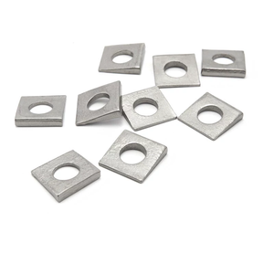 Rondelles carrées biseautées personnalisées OEM ODM, cales métalliques pour nivellement, en acier au carbone galvanisé pour le nivellement par cales - Product Image 3