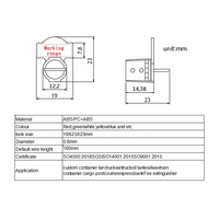 Sceau de sécurité en plastique personnalisé pour compteurs d'électricité, d'eau et de gaz, avec impression laser