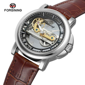 Montre Forsining, chiffres romains transparents, nouveau design, marque personnalisée, montre mécanique automatique transparente pour hommes, montres-bracelets - Product Image 5