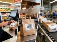 Étiquettes thermiques sensibles à la chaleur, durables, de haute qualité, résistantes à l'huile, 4x6, adhésif puissant, surface inscriptible pour la promotion et l'épicerie