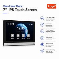 Interphone vidéo à écran tactile 7 pouces, déverrouillage par reconnaissance d'empreintes digitales, caméra HD 2 fils, visiophone, vision nocturne, audio bidirectionnel, installation facile, sécurité domestique