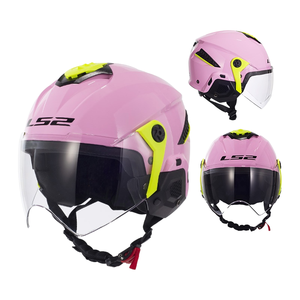 Cascos ligeros <span class=keywords><strong>LS2</strong></span> para todas las estaciones para hombres, mujeres, niños, vehículo eléctrico, medio casco, modelo de verano dual OF610, nueva condición - Product Image 2