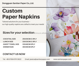 Chất lượng cao tùy chỉnh giáng sinh hình 3-ply giấy khăn ăn túi phong cách mang nhãn hiệu santian Khăn ăn cho lễ hội ngày lễ - Product Image 6