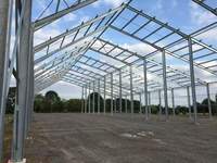 Kits de construction de hangars préfabriqués sur mesure, Bâtiments de bureaux préfabriqués en structure acier, Hangars agricoles, Ateliers, Treillis en acier ISO9001