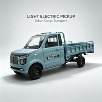 Camioneta Eléctrica de Nueva Energía con Carga Rápida, Mini Vehículo Utilitario Eléctrico, Nueva Camioneta Eléctrica con Caja de Carga
