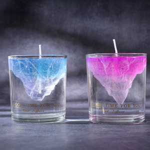 ハンドメイド 氷山型アロマキャンドル 3D ジェリーワックス 富士山デザイン 睡眠用 寝室インテリア - Product Image 6