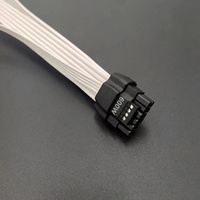 Câbles GPU PCIe 5.0 16 broches (12+4 broches) vers 12+4 broches, blindage tressé en PVC, câble d'extension PSU pour ordinateur RTX 3090Ti RTX 4090