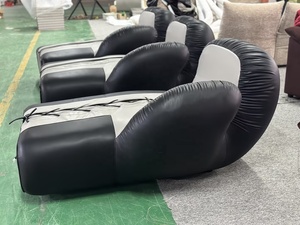 Juego de sillón reclinable de cuero de diseño creativo moderno de estilo nórdico, guantes de boxeo, sofá seccional, hogar, sala de estar, escuela, aplicación - Product Image 5