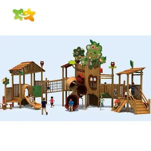 Wood Playground Equipment Supplier Educational Play Area Slide Outdoor Playground Slide For Children