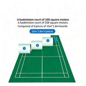 Piso Acrílico Modificado para Cancha de Pickleball y Tenis, Antideslizante, Resistente a la Abrasión, Impermeable, Anticorrosión, Resistente a Impactos - Product Image 1