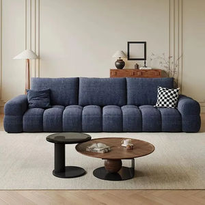Canapé d'angle en L moderne de luxe, style nordique français, en tissu durable, pour salon et maison, idéal pour l'hôtellerie et les espaces de loisirs créatifs. - Product Image 1