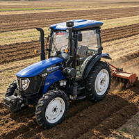 Tracteur à roues d'occasion Lovol 100 CV 4x4 M1004-3X avec cabine, moteur et boîte de vitesses Weichai, origine Shandong, 0-2000 heures, 540/1000 tr/min PTO