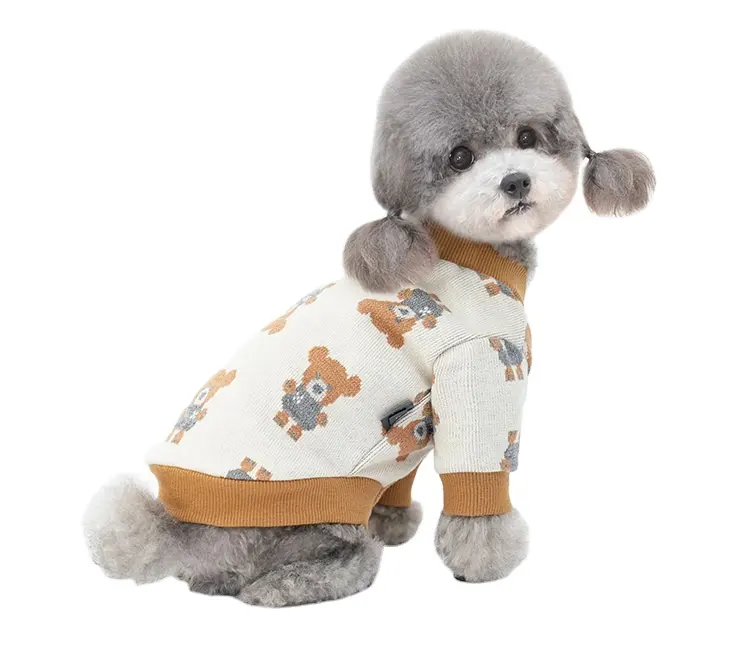 JXANRY Autumn and winter new Japanese and Korean wind pet clothes dog clothes dog sweater teddy Bo beautiful clothes