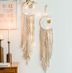 <span class=keywords><strong>Tapiz</strong></span> Bohemio Vintage de Alta Calidad con Diseño de Atrapasueños, Hecho a Mano, Tejido en Macramé, para Decoración del Hogar - Product Image 5