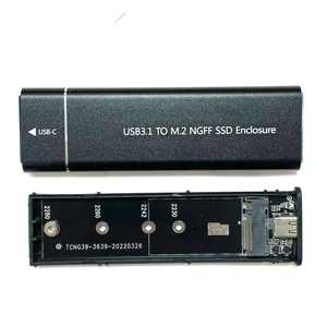 Kotak Eksternal Solid-state Drive NKIWI High-Speed Transmission M.<span class=keywords><strong>2</strong></span> NVME SSD dengan Casing Aluminium Alloy, Pendingin Cepat, dan Tas Hard Drive - Product Image 3