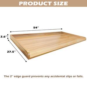 Große Bambus Holz Waschmaschine Trockner Arbeits platte für Waschküche Organisation auf der Maische Maschine Arbeits platte - Product Image 5