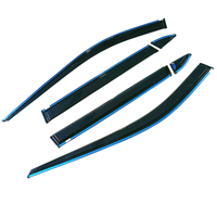 Fit Toyota Rav4 XA50 2019-2022 6 pièces garniture chromée en plastique PC voiture fenêtre visière extérieur évent soleil pluie garde bouclier déflecteur