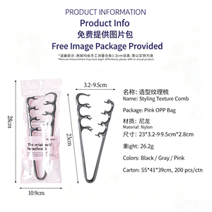 Decorative Hair CombPetal-shaped Hair groove Board Comb with Fluffy Double Texture Design - Product Image 6