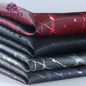 wholesale high quality stripe viscose/polyester fabric lining taffeta jacquard for garment lining